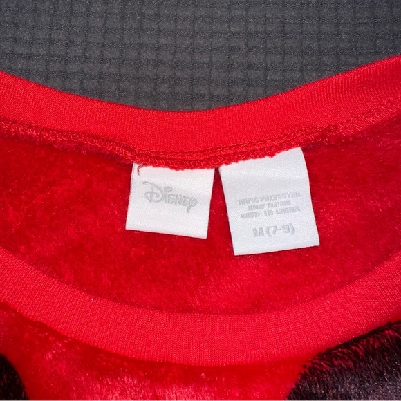 Disney Vibrant Red Mickey Mouse Velour Sweatshirt - Picture 2 of 4